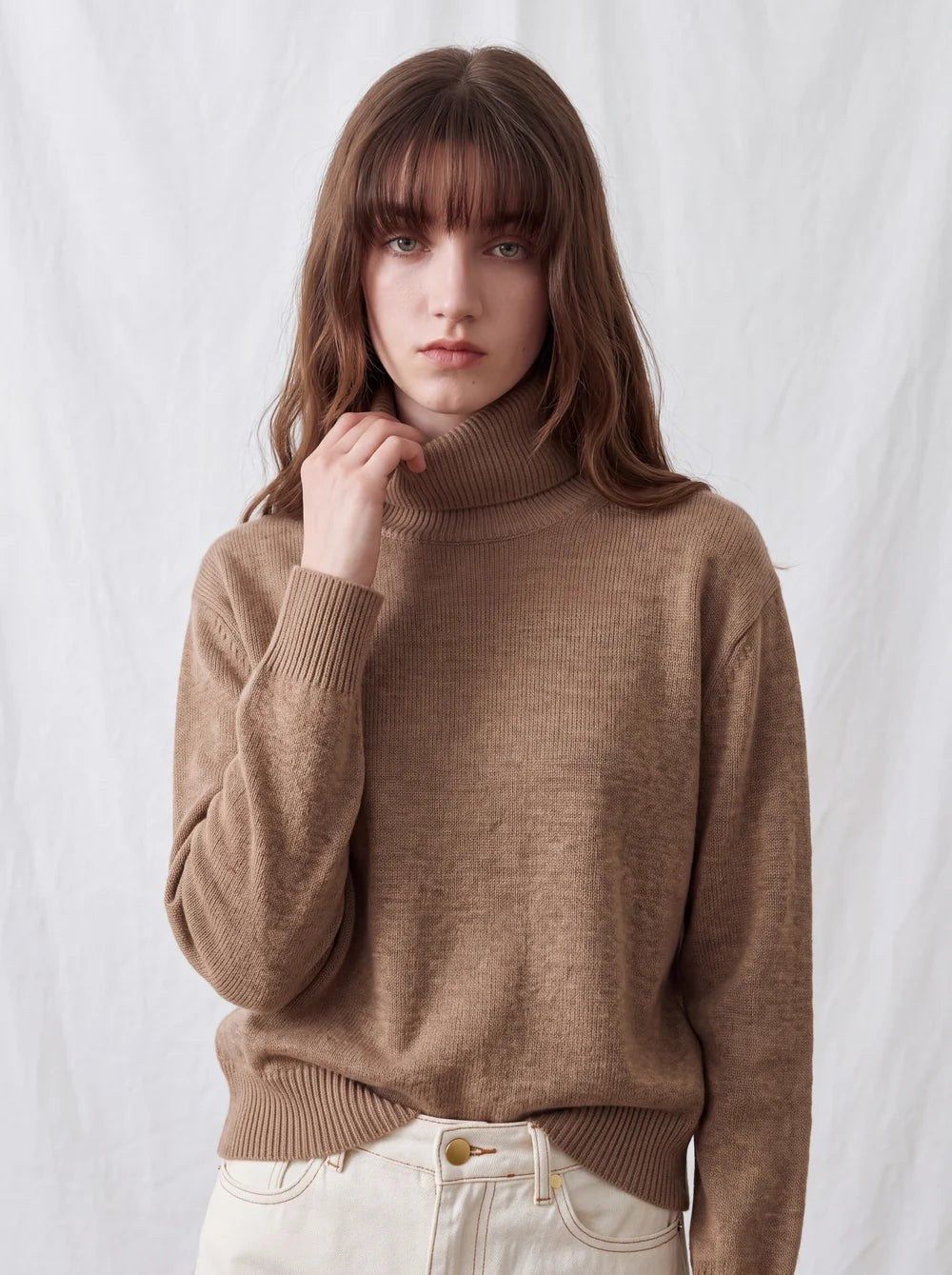 GRETA | Jersey de Punto de Cuello Alto