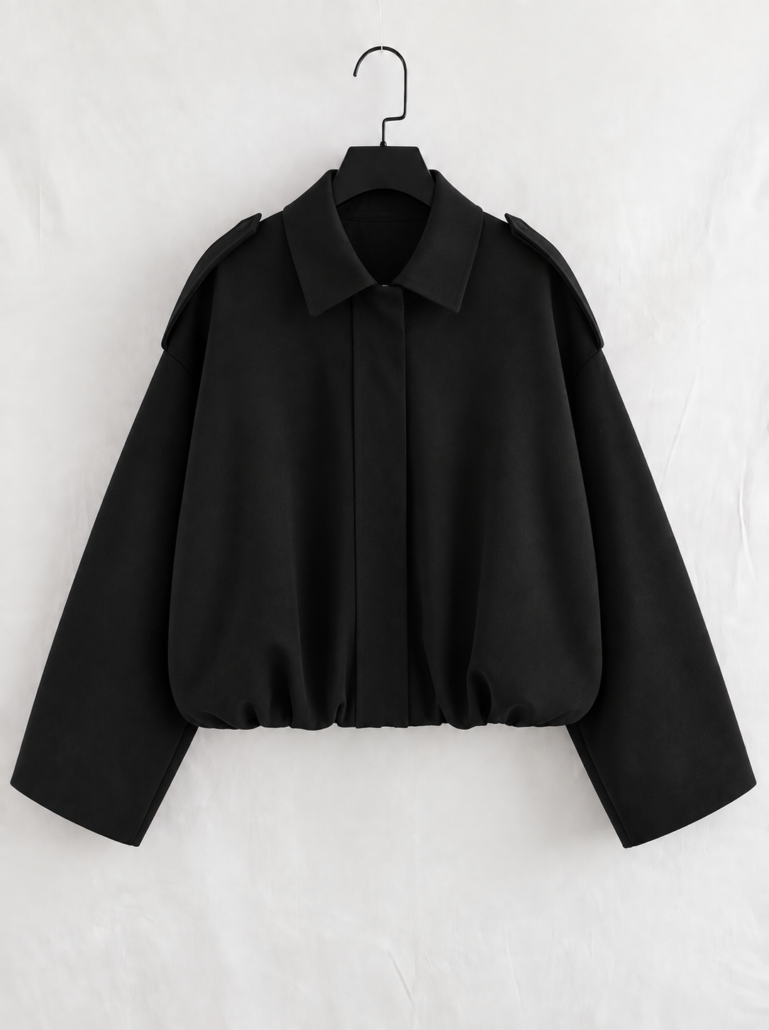 VITTORIA | Chaqueta Bomber de Ante Oversize