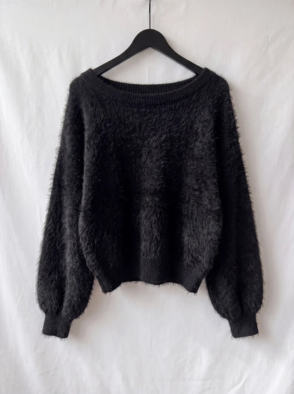 LARA | Jersey de Punto Efecto Pelo