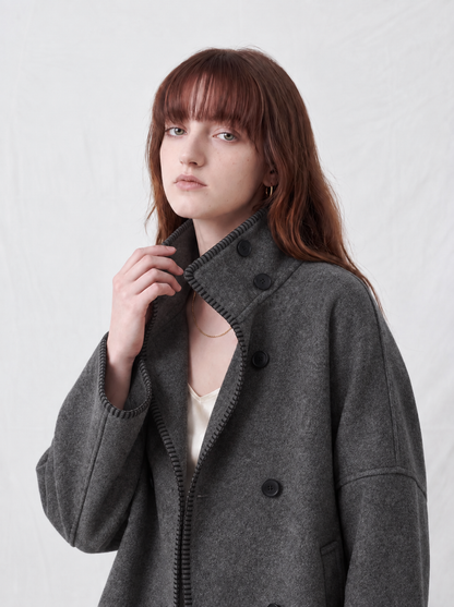 LIVIA | Chaqueta de Abrigo con Cuello Alto