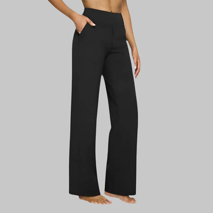 AINARA | Pantalones elásticos de tiro alto