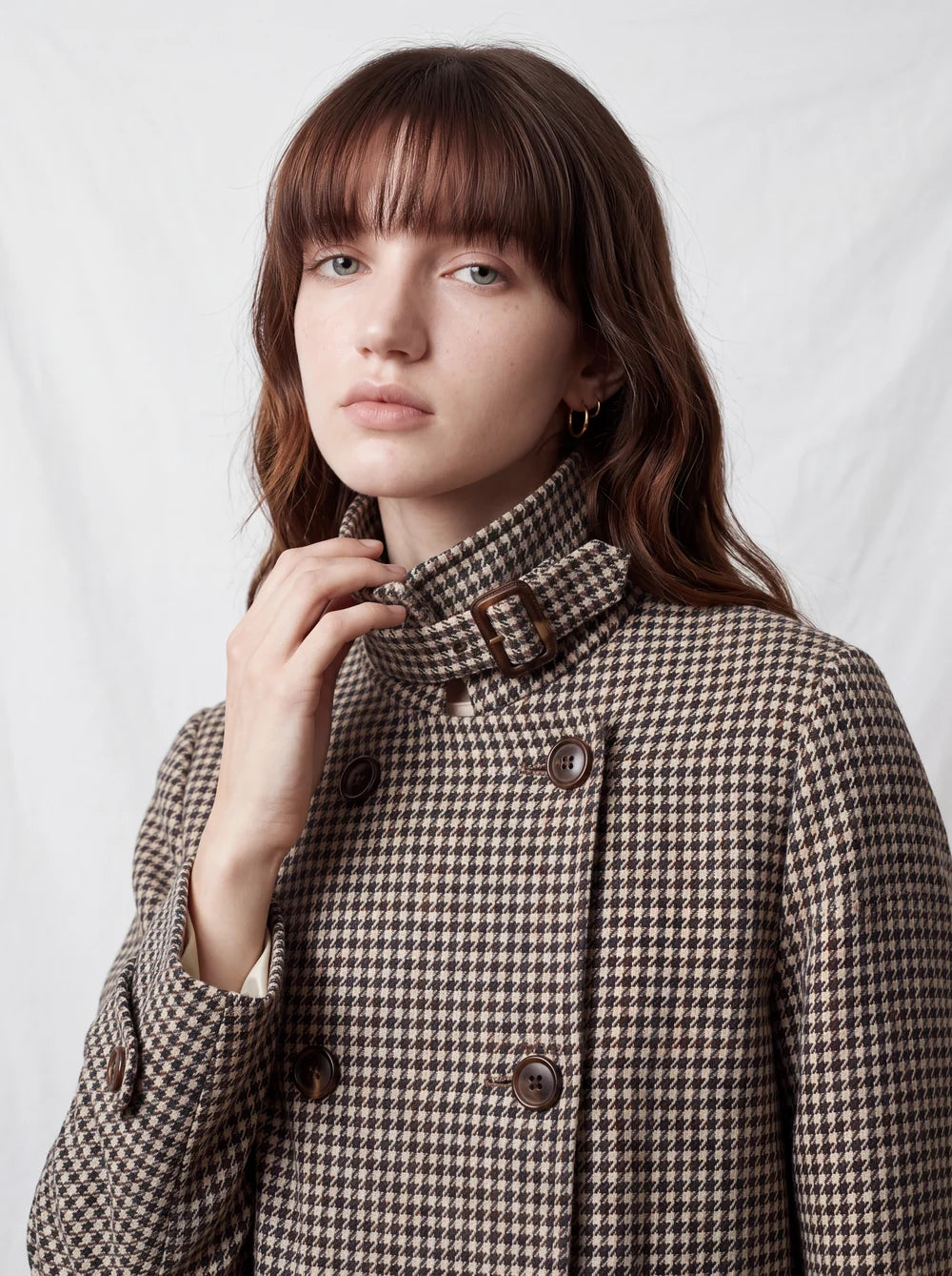 SOFIA | Chaqueta de Cuadros de Corte Elegante