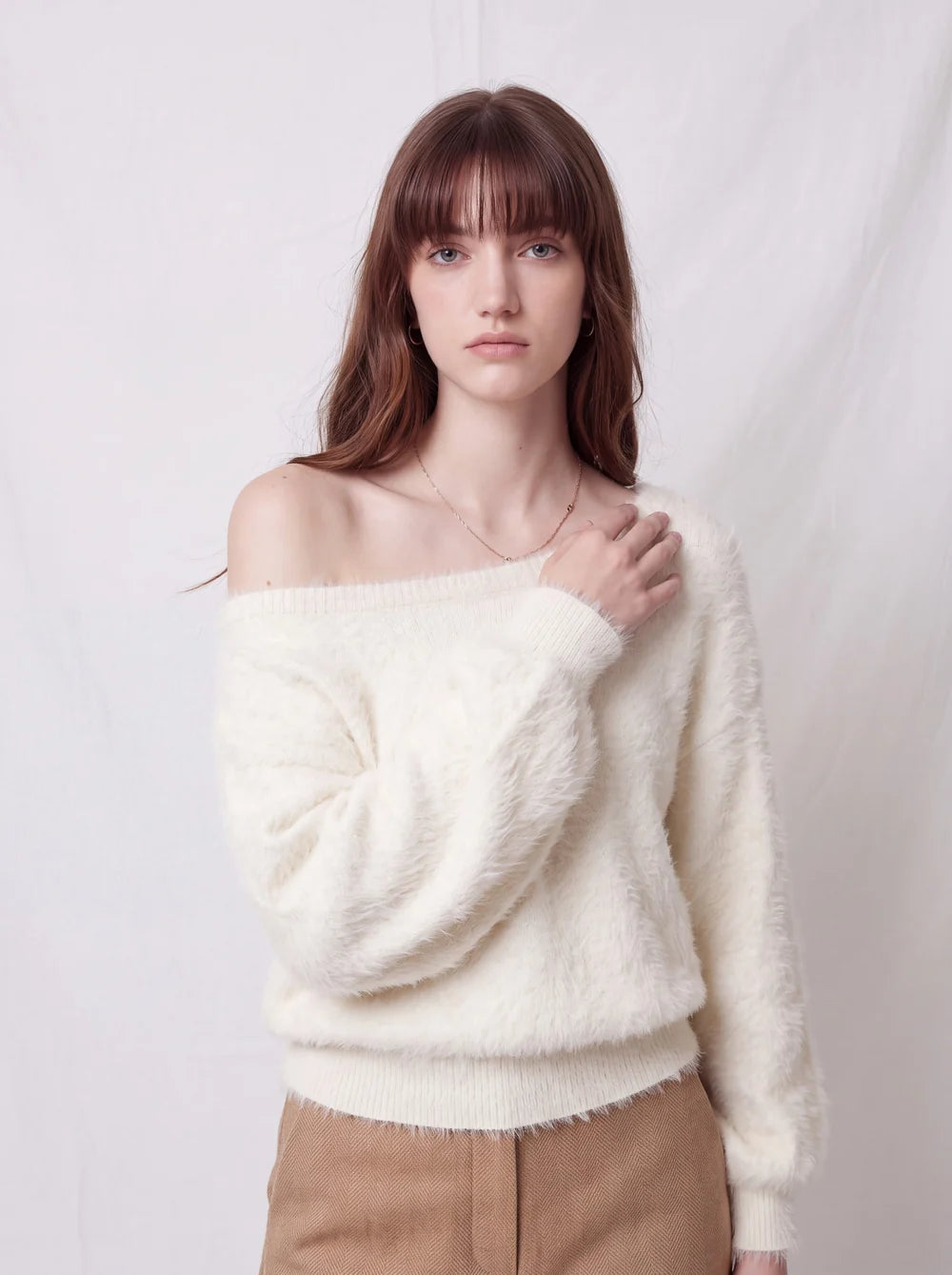 LARA | Jersey de Punto Efecto Pelo