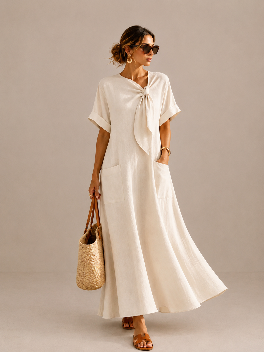 MAIA | Vestido elegante con bolsillos