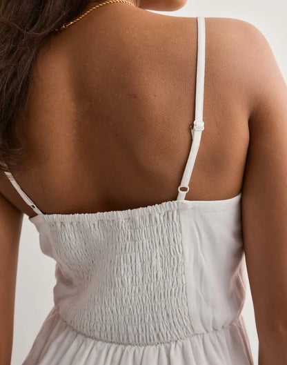 VALERIA | Vestido con inserciones de encaje