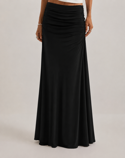 LAIA | Falda Maxi Elegante Fruncida