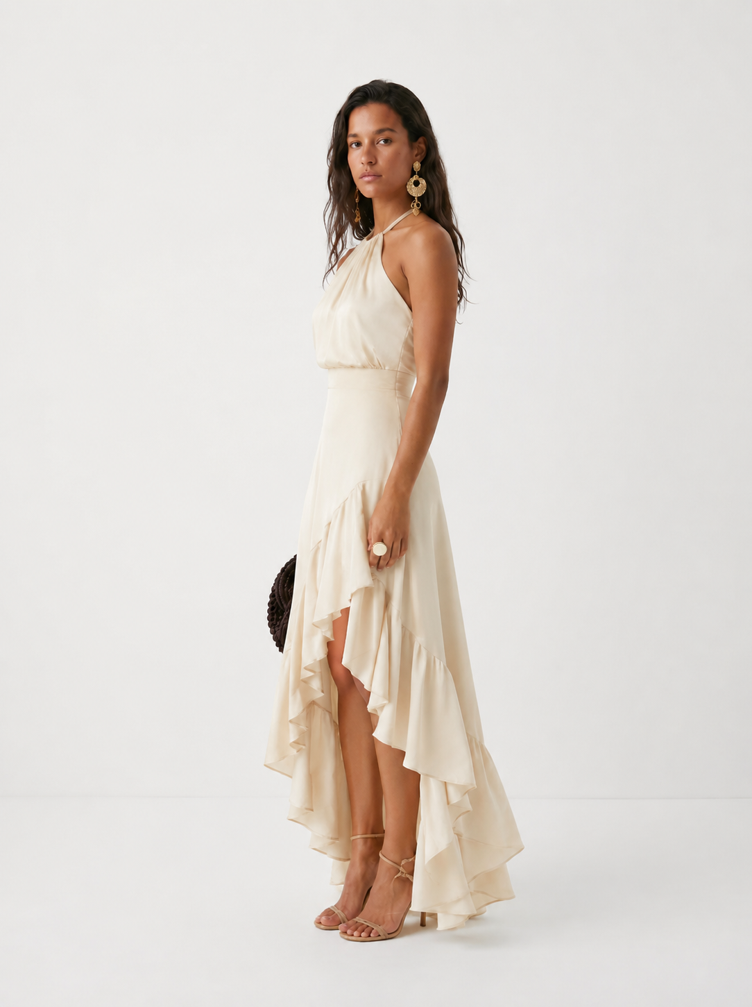 SARA | Vestido Elegante con Bajo Asimétrico