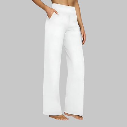 AINARA | Pantalones elásticos de tiro alto