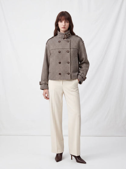 SOFIA | Chaqueta de Cuadros de Corte Elegante