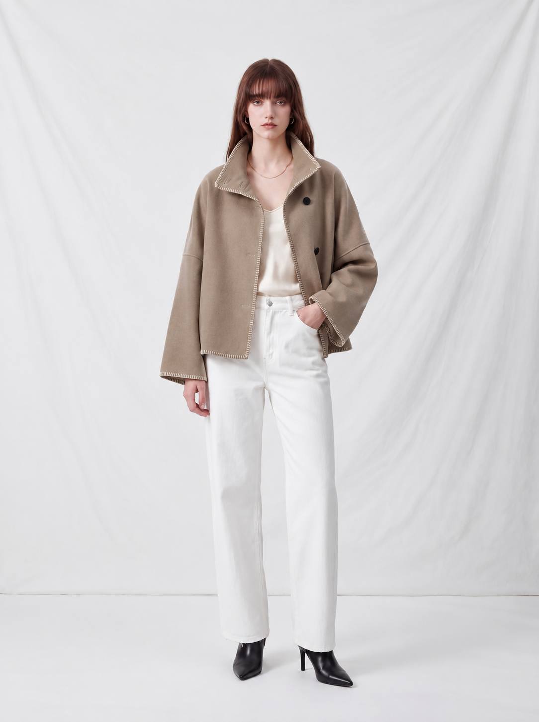 LIVIA | Chaqueta de Abrigo con Cuello Alto