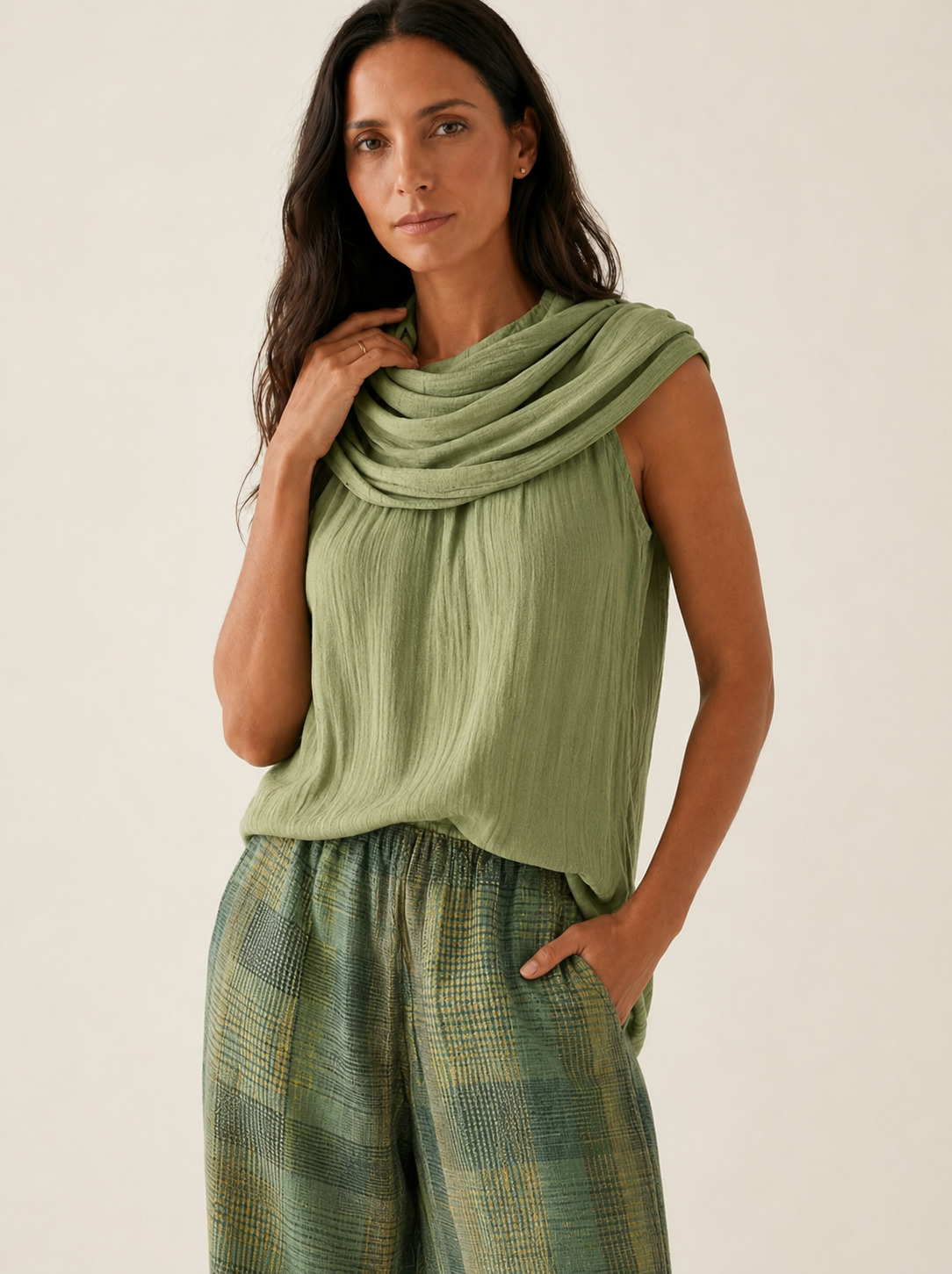 NORA | Conjunto de Pantalón Palazzo y Top Fluido