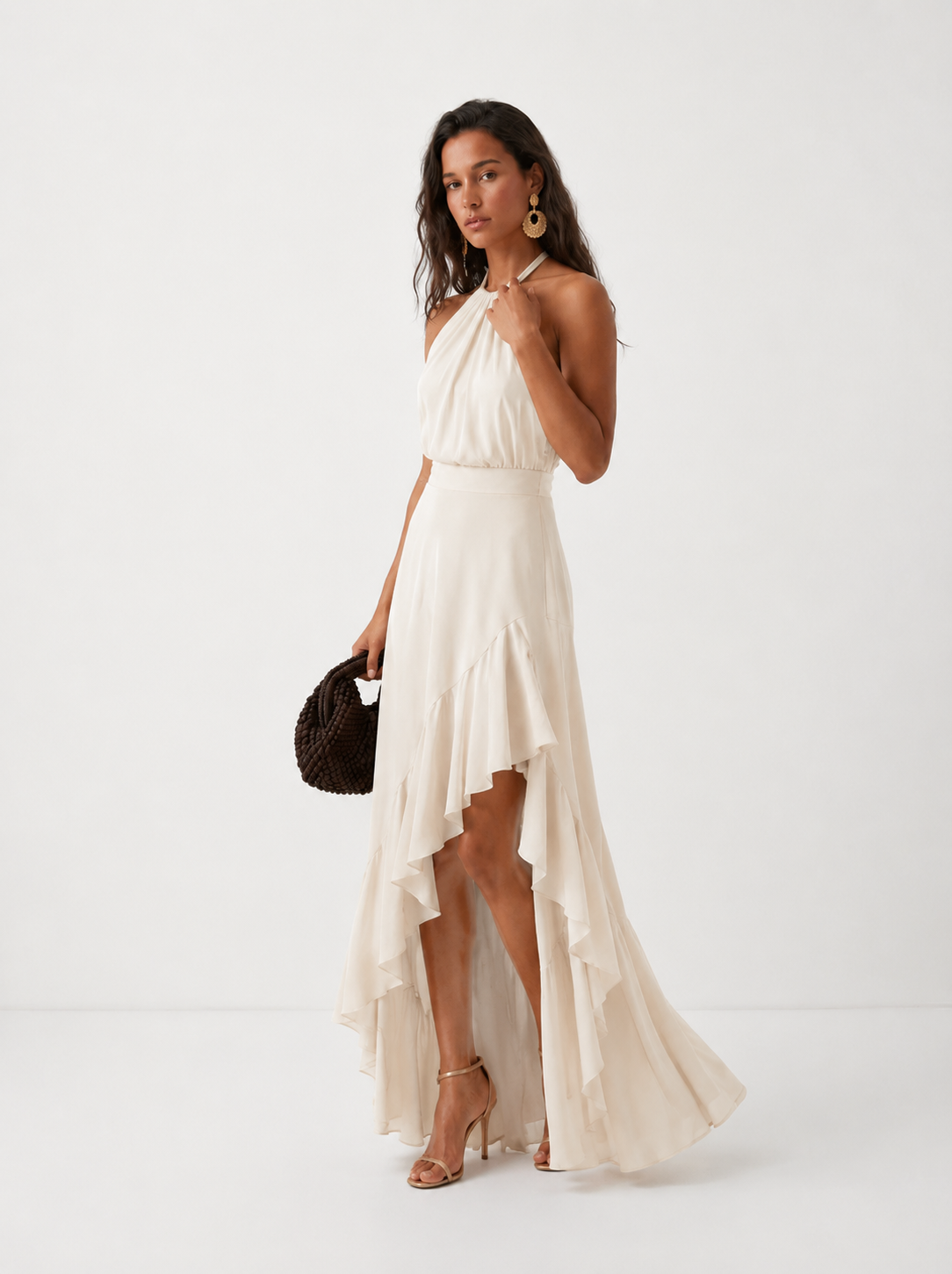 SARA | Vestido Elegante con Bajo Asimétrico