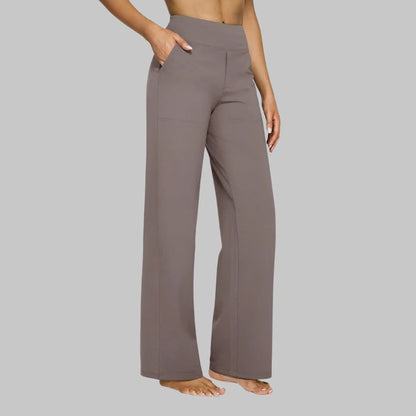 AINARA | Pantalones elásticos de tiro alto