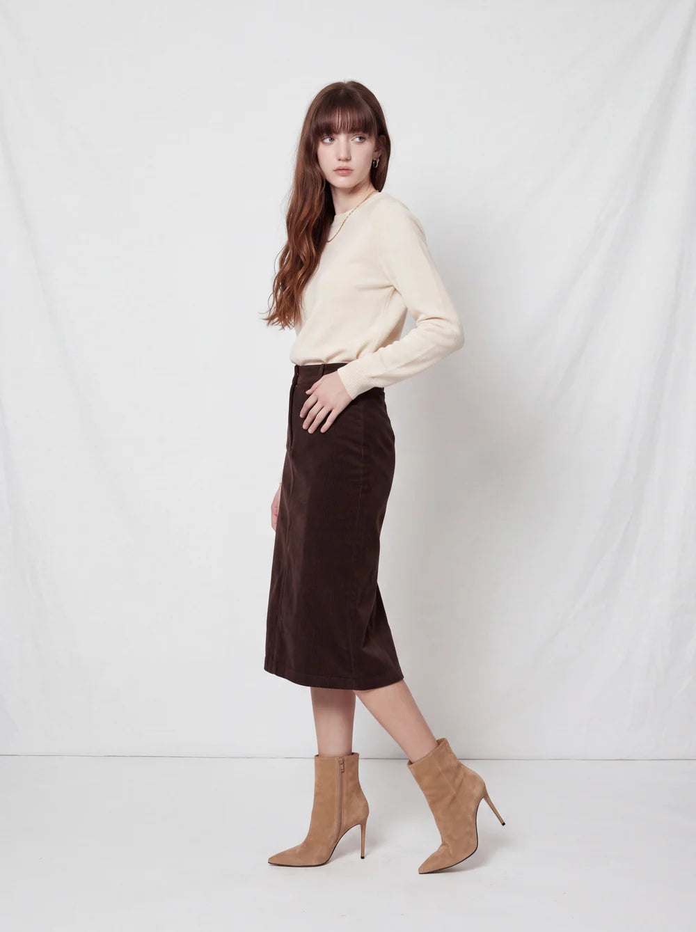 ALLEGRA | Botines de Tacón Fino en Ante