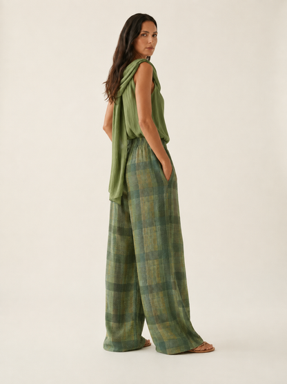 NORA | Conjunto de Pantalón Palazzo y Top Fluido