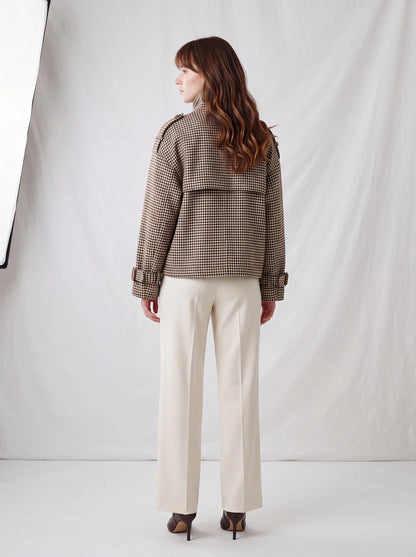 SOFIA | Chaqueta de Cuadros de Corte Elegante