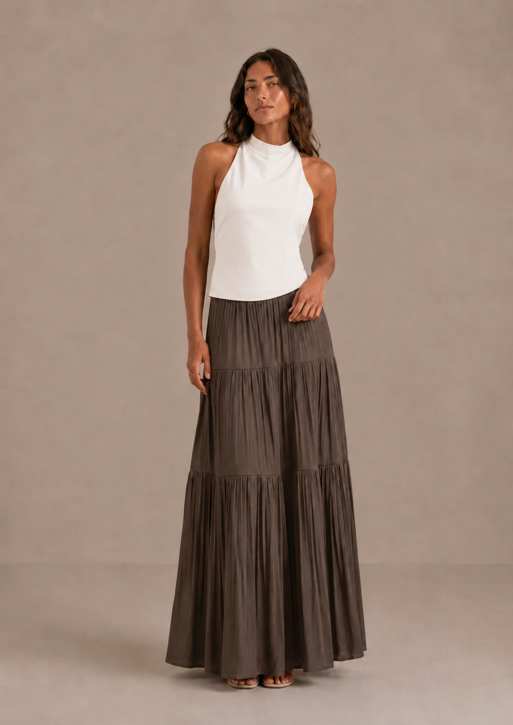 AMELIA | Falda Maxi Fluida