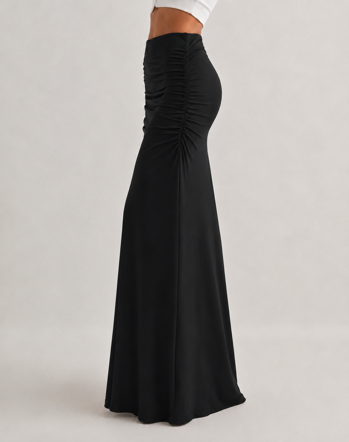 LAIA | Falda Maxi Elegante Fruncida