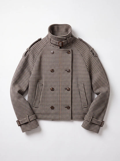 SOFIA | Chaqueta de Cuadros de Corte Elegante