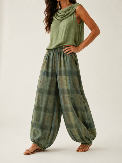NORA | Conjunto de Pantalón Palazzo y Top Fluido