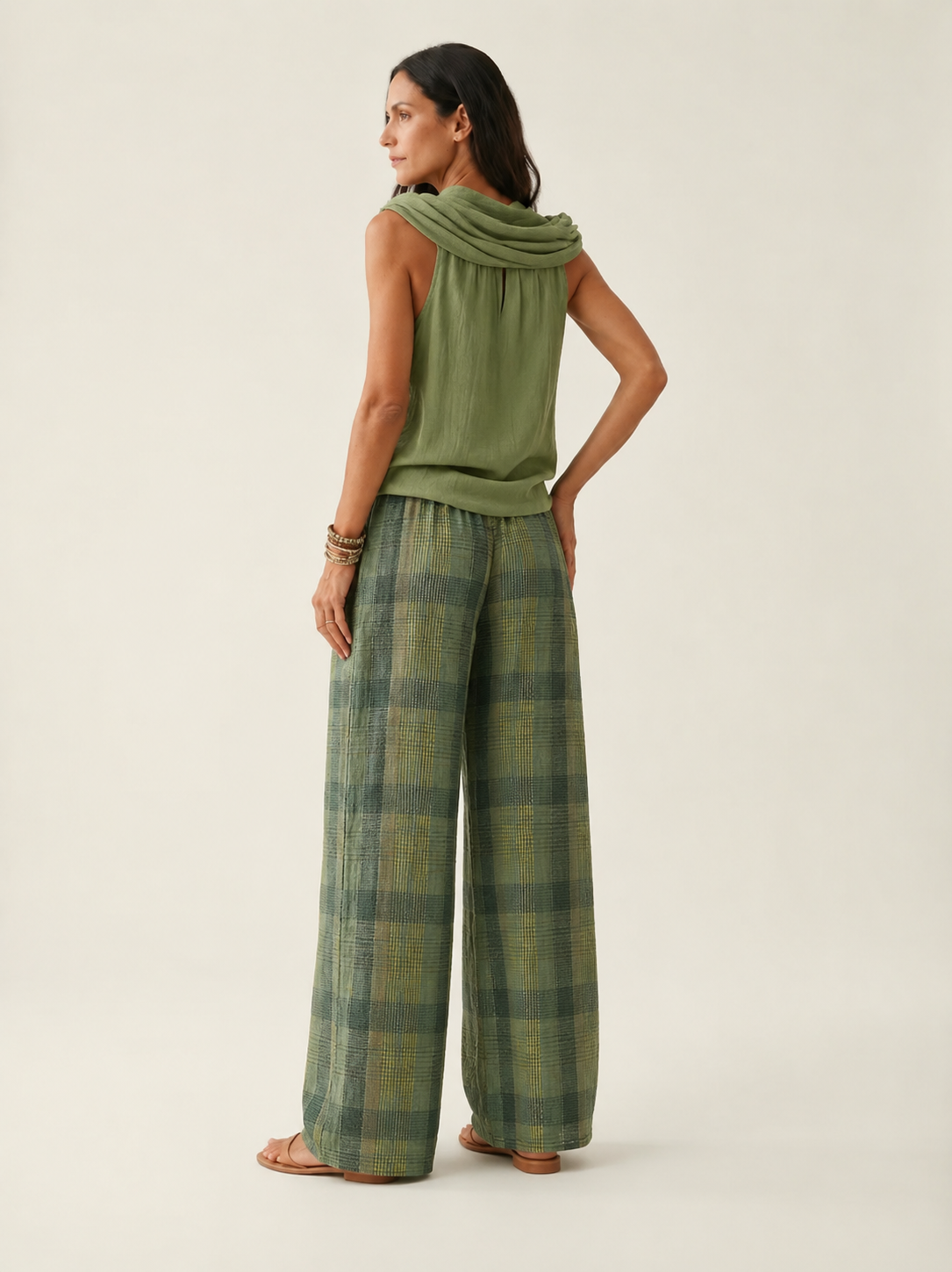 NORA | Conjunto de Pantalón Palazzo y Top Fluido