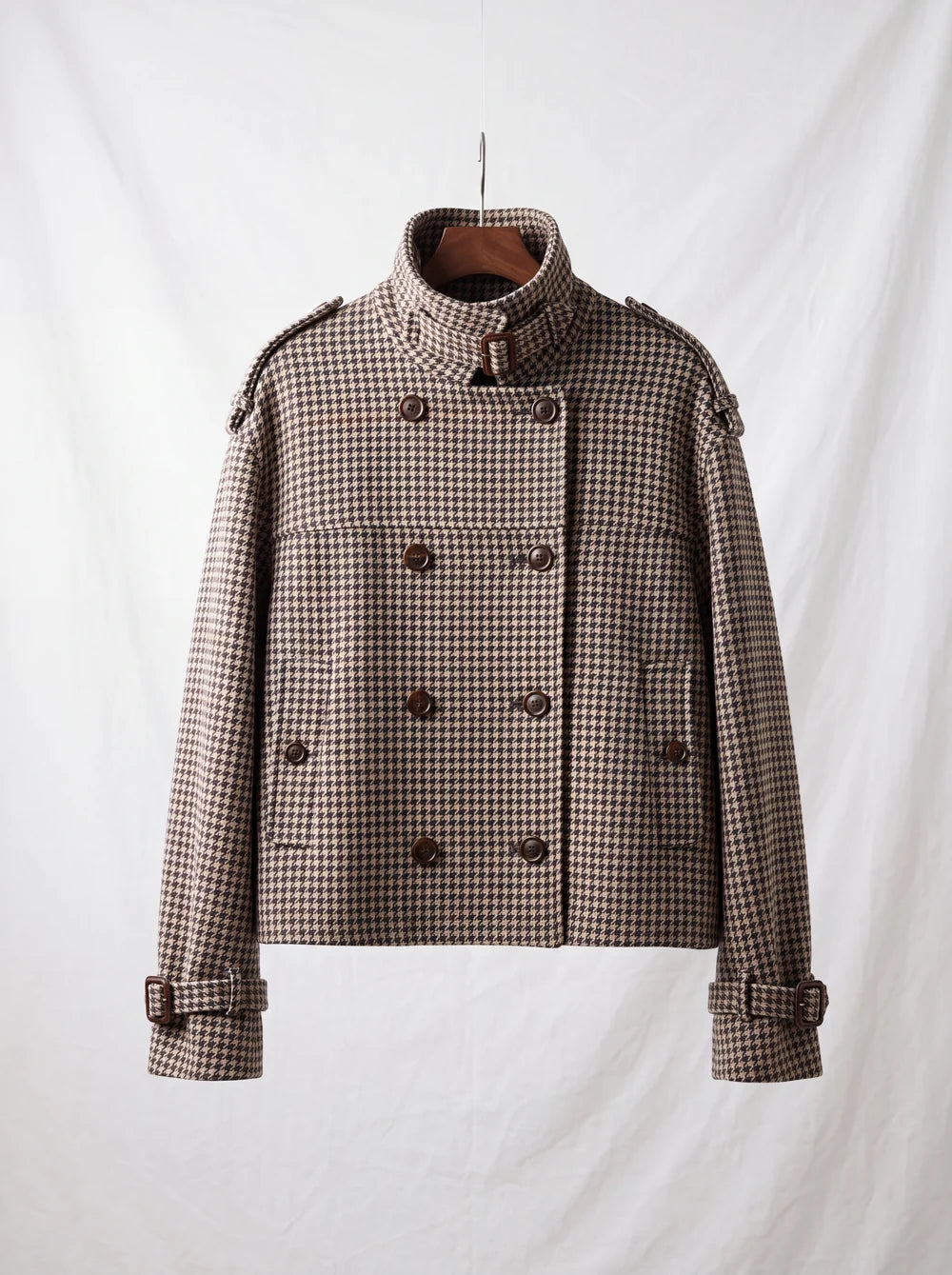 SOFIA | Chaqueta de Cuadros de Corte Elegante