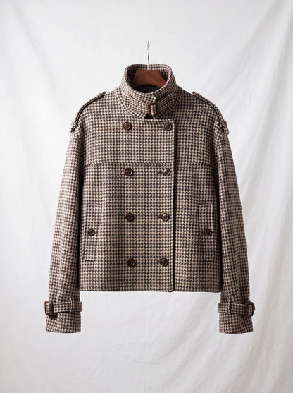 SOFIA | Chaqueta de Cuadros de Corte Elegante