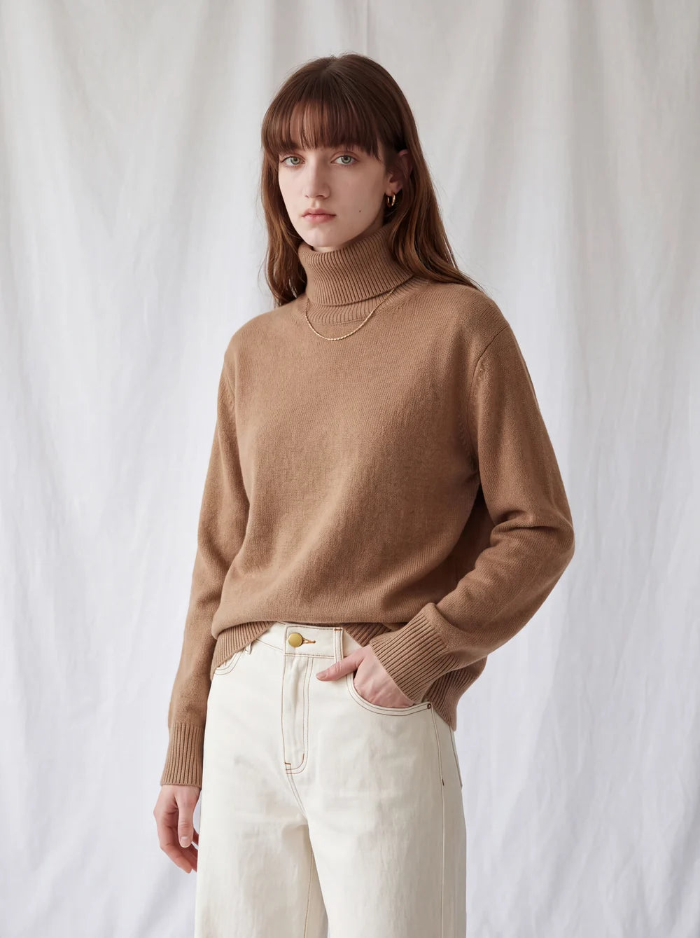 GRETA | Jersey de Punto de Cuello Alto