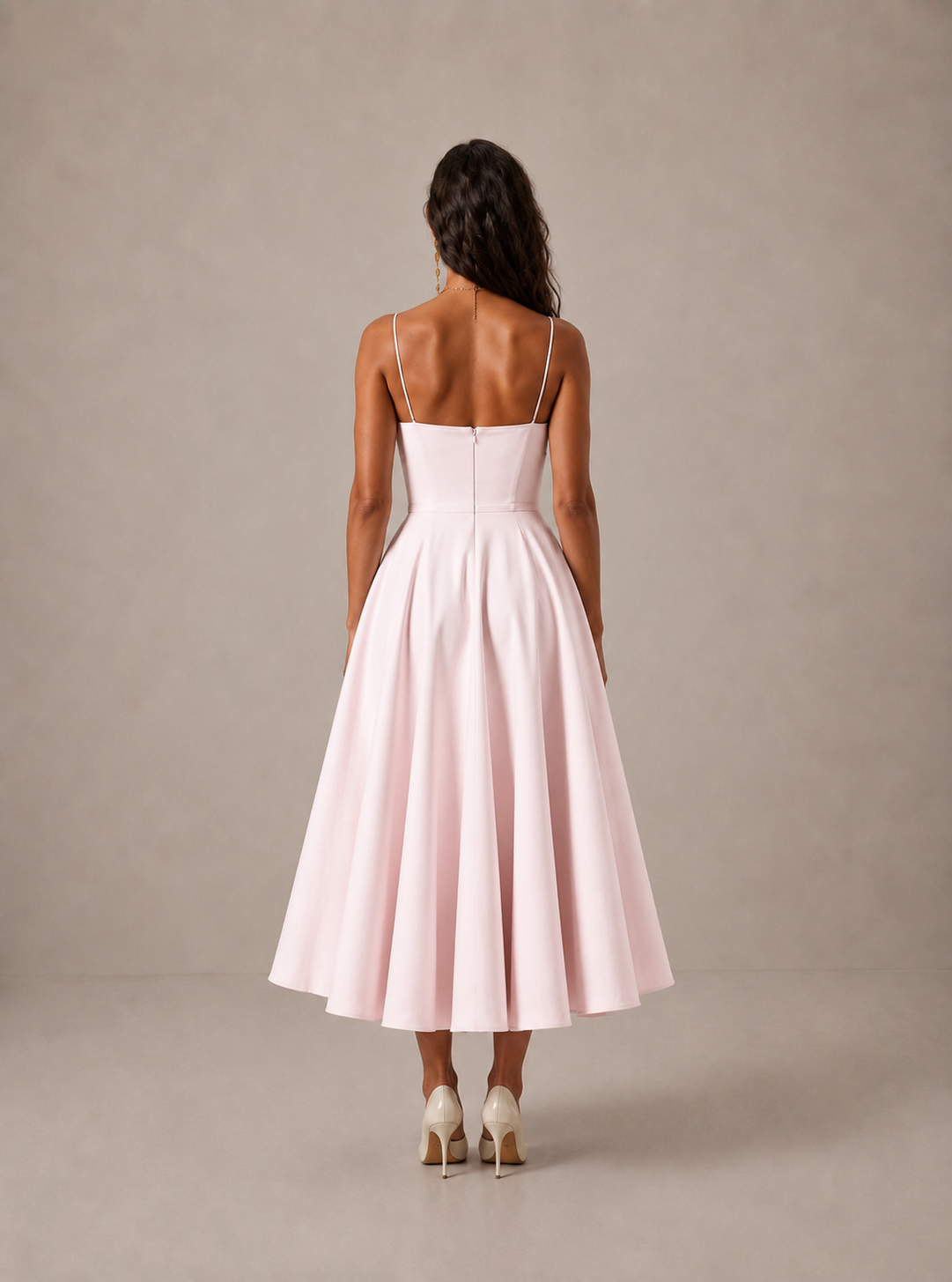 CARLOTA | Vestido Maxi con escote corazón y vuelo
