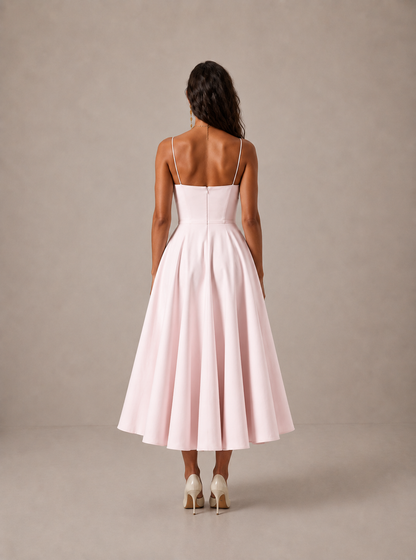 CARLOTA | Vestido Maxi con escote corazón y vuelo