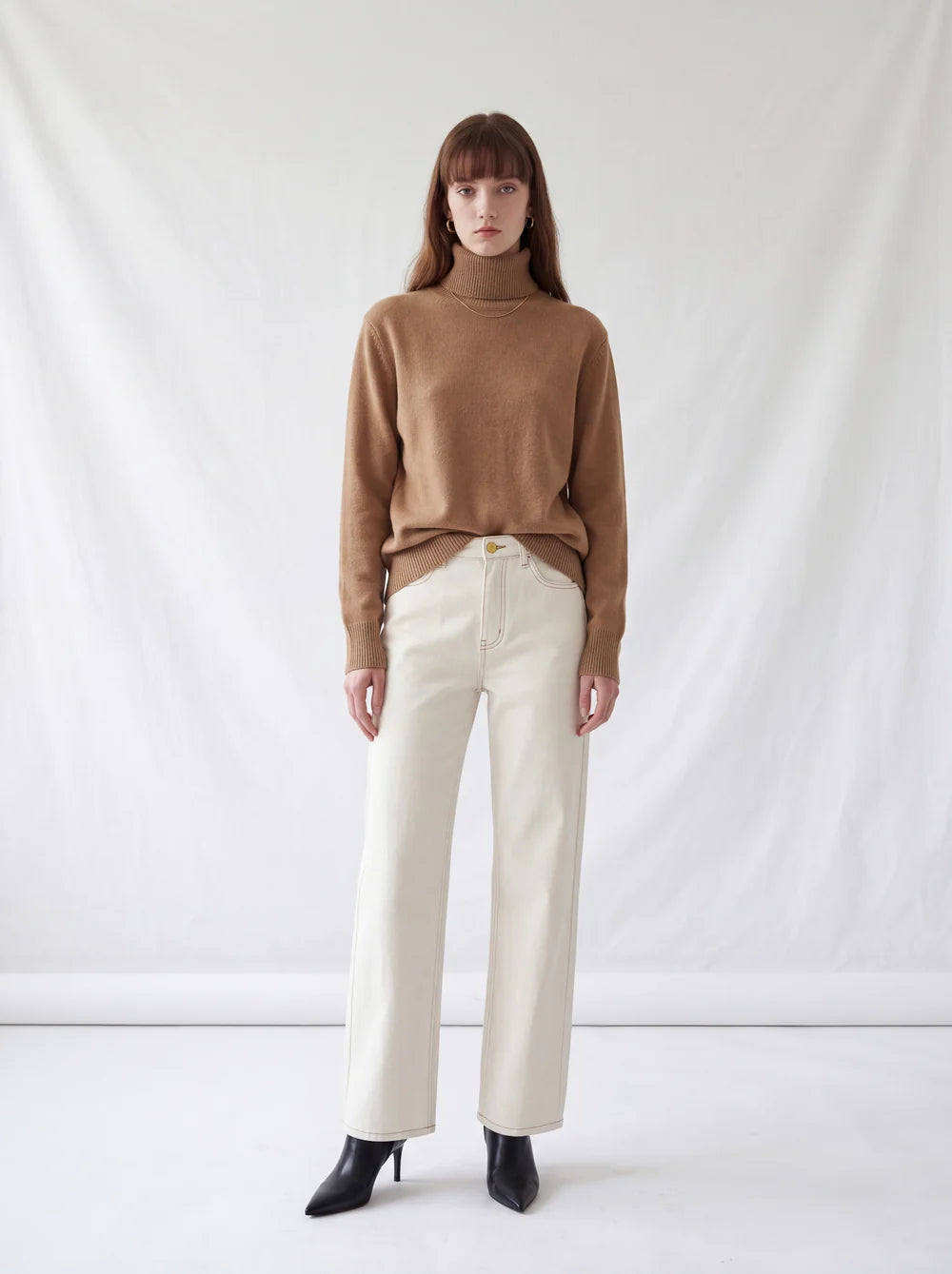 GRETA | Jersey de Punto de Cuello Alto