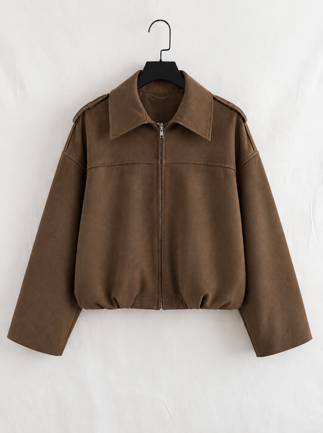 VITTORIA | Chaqueta Bomber de Ante Oversize