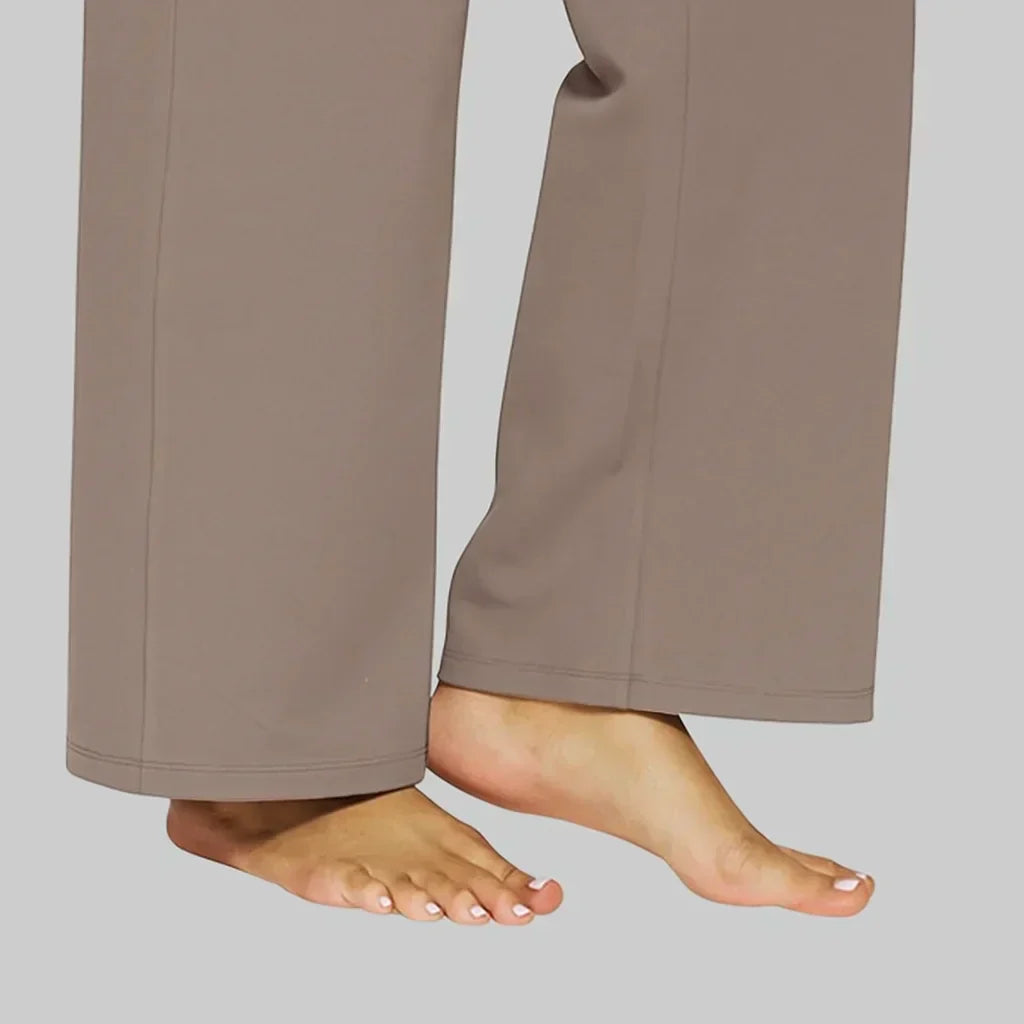AINARA | Pantalones elásticos de tiro alto
