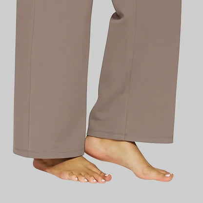AINARA | Pantalones elásticos de tiro alto