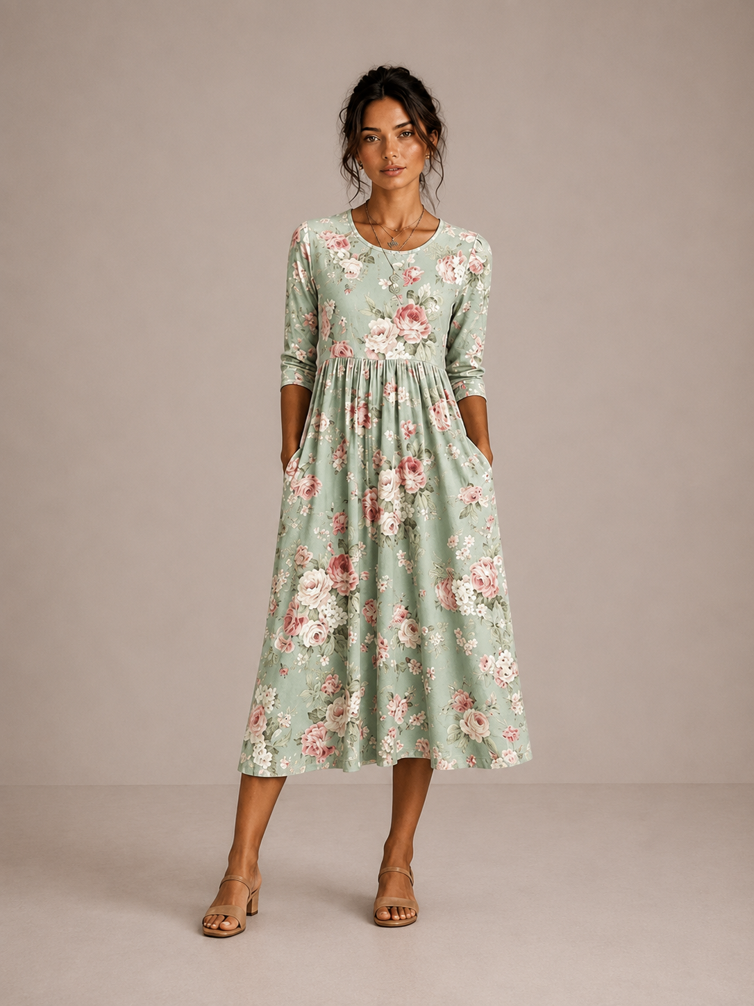 AITANA | Vestido vintage con Estampado Floral