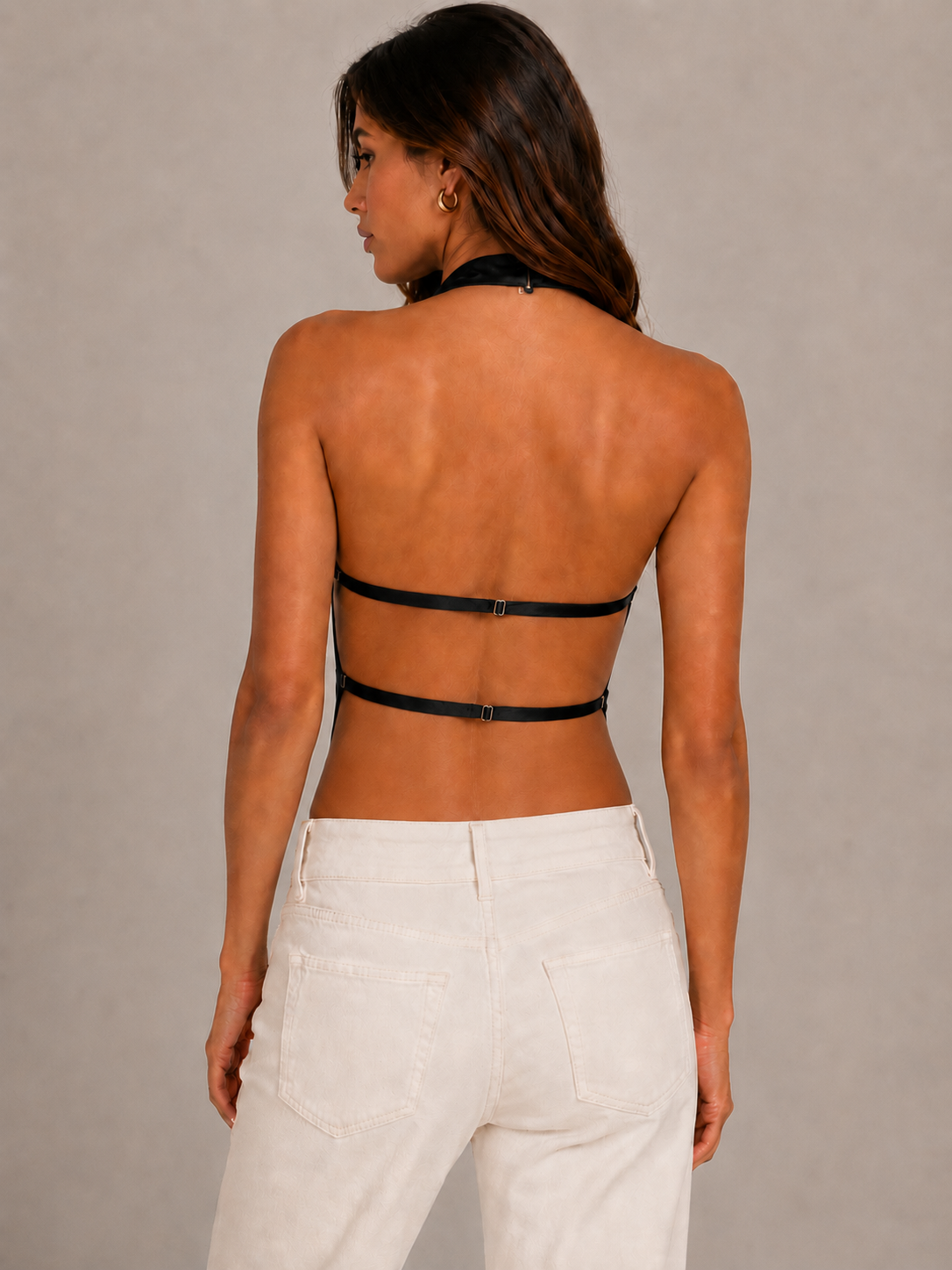 IRENE | Top halter satinado