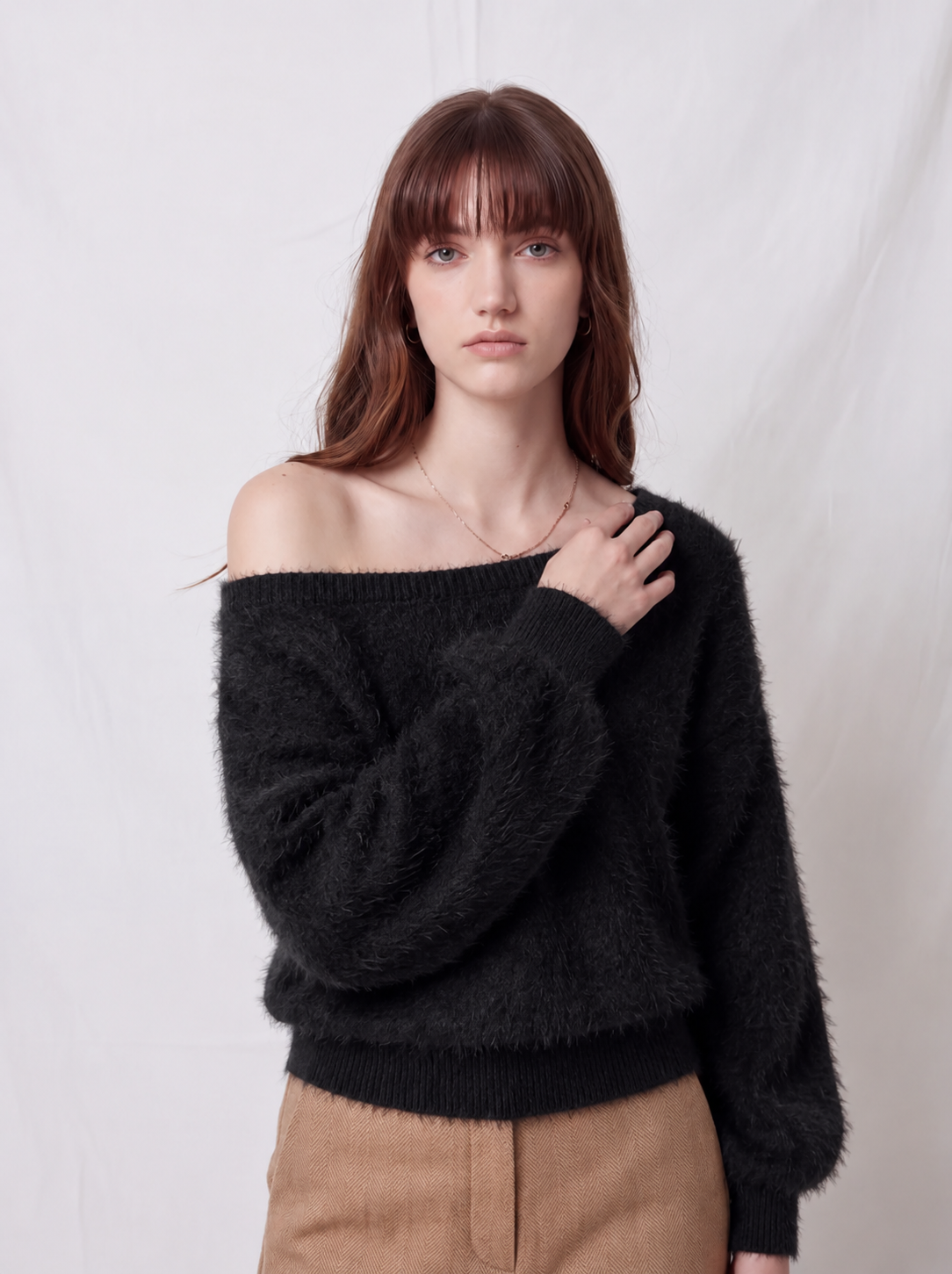LARA | Jersey de Punto Efecto Pelo