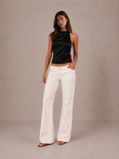 IRENE | Top halter satinado